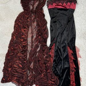 NWOT Pony Express Women’s Gothic Vampire Dress (size 6-8) & Ruffle Cape Costume